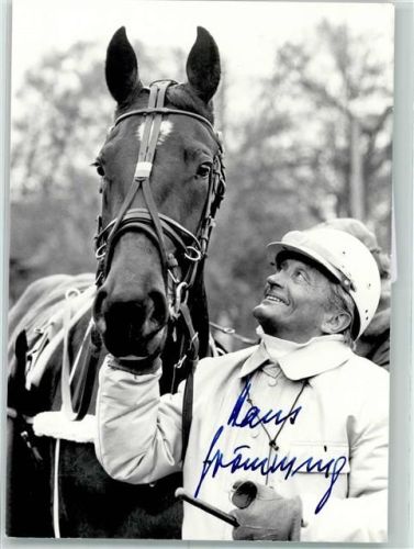 Johannes Frömming Pferdesport Autogramm origin. Unterschrift