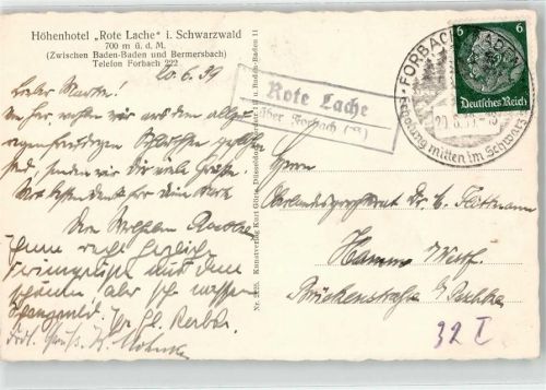 76596 W7564 Rote Lache - Landpoststempel