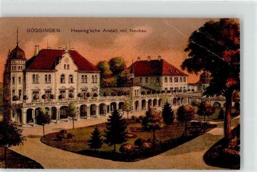 Göggingen Hessingsche Anstalt mit Neubau