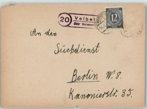 42549 W5620 Velbert KEINE AK Landpoststempel