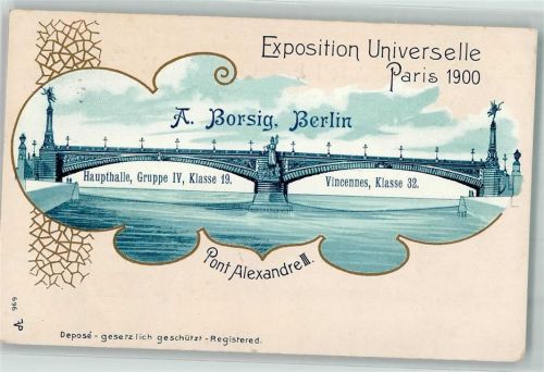 Paris 1900 Pont Alexandre III.