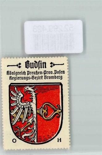 Bromberg Kaffee Hag Wappen Rot Gold Silber Schlüssel Adler Budin