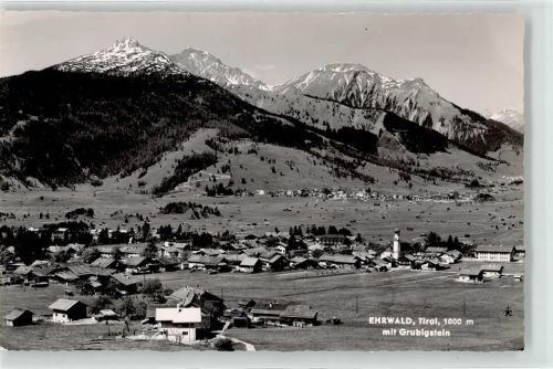 Ehrwald Grubigstein Kirche Sonderstempel WIG Gartenschau 1964