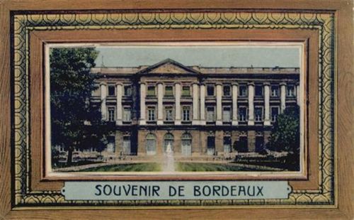 33000 Bordeaux - Bordeaux (Frankreich) Leporello II (Ecken abgestossen, Marke entfernt, fleckig RS)