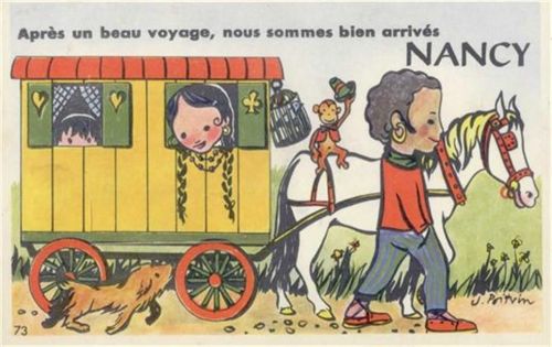 Nancy Nancy (Frankreich) Leporello Pferdewagen I-II