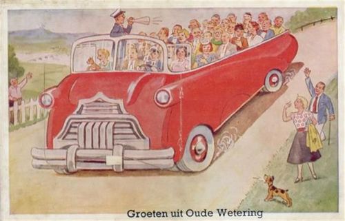 Oude Wetering Oude Wetering (Niederlande) Leporello Omnibus II (fleckig VS/RS, Stauchung, Leporello hat sich gelöst)