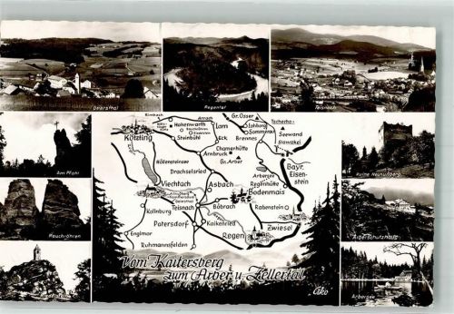 Bodenmais Landkarte Bayerischer Wald Geiersthal Am Pfahl Rauchröhren Riedelstein Regental Teisnach Neunußberg Arberschutzhaus Arbersee Fotograf Kohlbauer