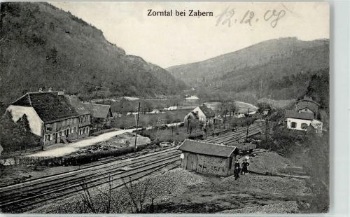 Saverne 1908 Bahnhof Zorntal
