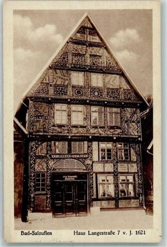 Bad Salzuflen Altes Haus Langestrasse 7 vom Jahr 1621