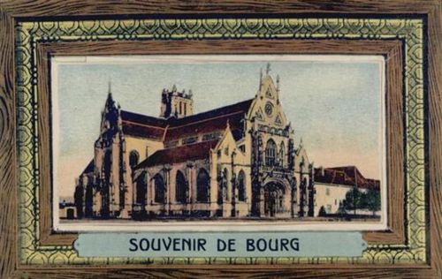 Bourg Bourg (Elsass) Leporello KIrche II (kleine Einrisse bei Leporello-Abdeckung)