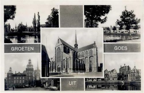 Goes Goes (Niederlande) Leporello, Foto-Karte II (Stauchungen)