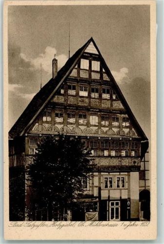 Bad Salzuflen Holzgiebel Obere Mühlenstrasse 1 im Jahre 1632