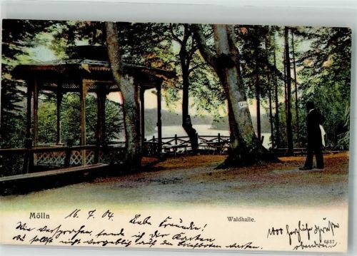 Mölln 1904 Waldhalle Mann Pavillon