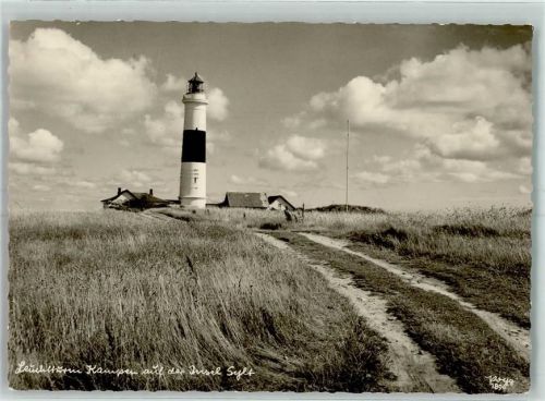 Kampen Leuchtturm Getreidefeld Fahnenmast