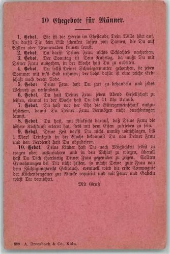 10 Gebote Männer