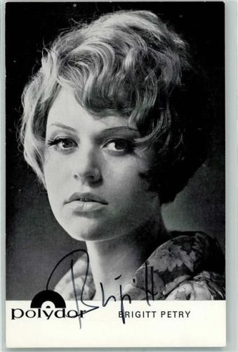 Brigitt Petry Autogramm origin. Unterschrift Schlagersänger KEINE AK