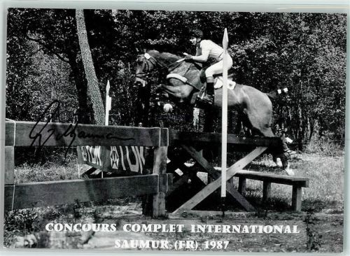 Saumur Matthias Baumann Pferdesport Autogramm origin. Unterschrift Concours Complet International
