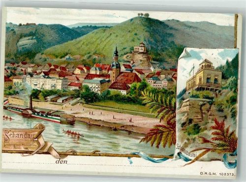 Bad Schandau Schloss- Bastei Raddampfer Kirche