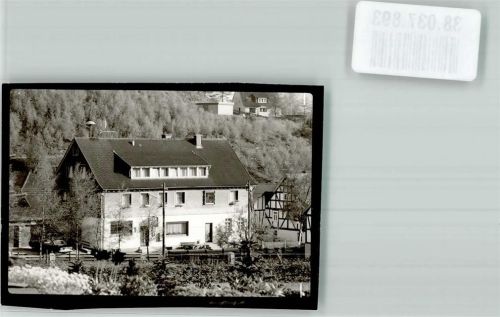 Wingeshausen Gasthaus Grebe Ort handschriftlich Foto Original aus Archiv eines Ansichtskartenverlages