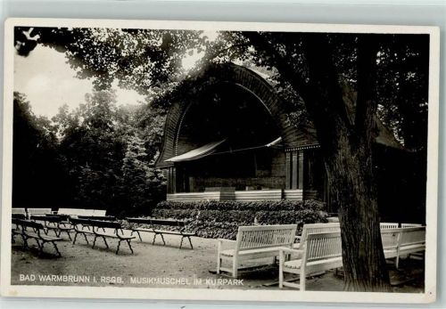 Bad Warmbrunn i. Rsgb. Musikmuschel im Kurpark
