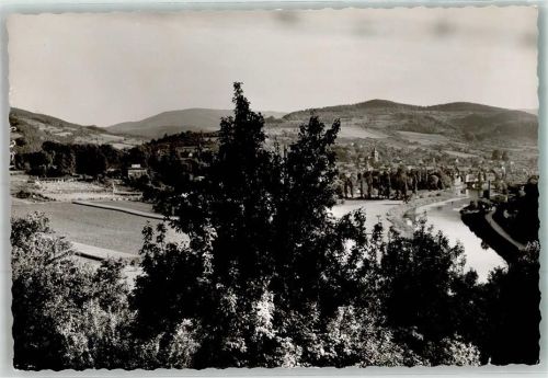 Witzenhausen Die Werra mit Panorama des Ortes Foto Original aus Archiv eines Ansichtskartenverlages Ort handschriftlich