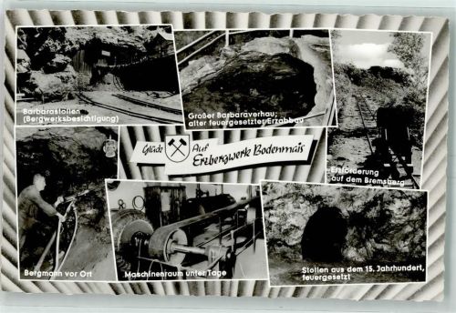 Bodenmais Erzbergwerk Barbarastollen Bremsberg Unter Tage Bergmann Silberberg