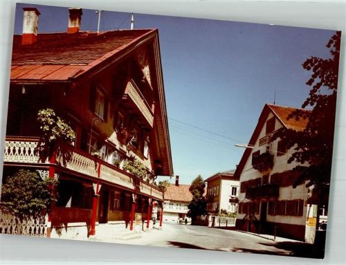 88171 W8999 Simmerberg FOTO KEINE AK Neideggstraße mit Gasthaus Zum Adler Foto Original aus Archiv eines Ansichtskartenverlags Ort handschriftlich