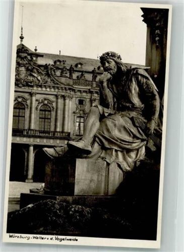 Würzburg Denkmal Walter von der Vogelweide Verlag Emil Hartmann Nr. 13