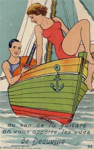 Deauville Deauville (Frankreich) Leporello, romantischer Bootsausflug I-II