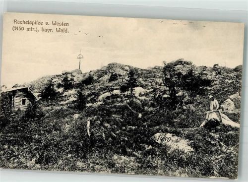 94518 W8377 Frauenau , Bayerischer Wald - Bergspitze des Rachel Fotograf Hartmann