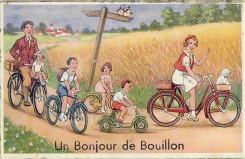 Bouillon Bouillon (Belgien) Leporello Fahrrad II (kleine Abschürfung RS, kleiner Einriss bei Leporello-Abdeckung)