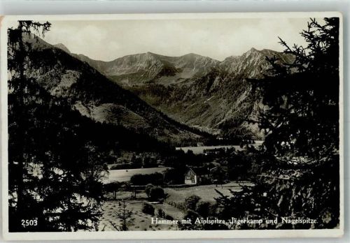 Fischbachau 1937 Hammer Aiplspitze Jägerkmap Nagelspitze