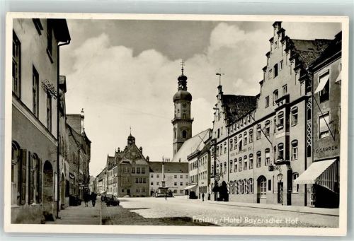 Freising Marktplatz Hotel Bayrischer Hof Zigarrenhandlung Kirche Denkmal