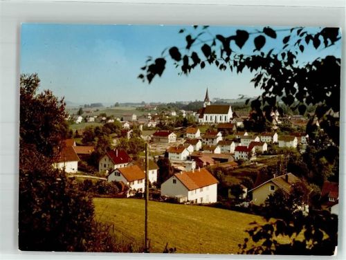 Heimenkirch Panorama des Ortes mit Kirche St. Margaretha Foto Original aus Archiv eines Ansichtskartenverlags Ort handschriftlich