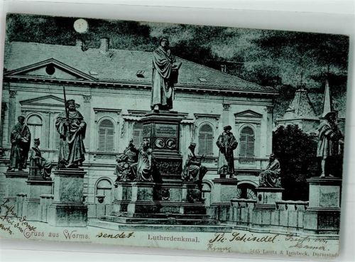 Worms 1900 Lutherdenkmal