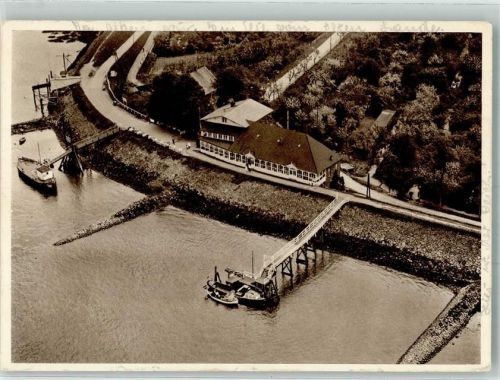 Twielenfleth Fliegeraufnahme Gasthaus Fischers Fährhaus