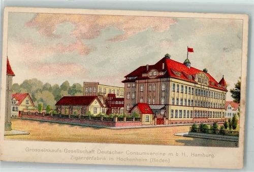 Hockenheim Werbung Grosseinkaufs-Gesellschaft Deutscher Konsumvereine mbH Hamburg Zigarrenfabrik