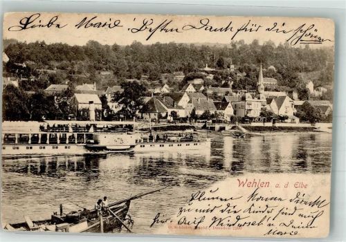 Wehlen Stadt Raddampfer