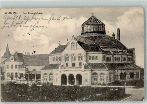 Worms 1915 Festspielhaus Feldpost WK I