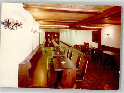 Oedsbach Kegelbahn Hotel Grüner Baum Foto Original aus Archiv eines Ansichtskartenverlages