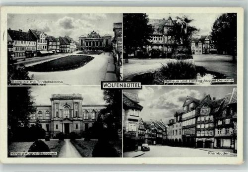 Wolfenbüttel 1940 Kirche Trinitatis Saarplatz Rathaus Denkmal Herzog-August Krambuden Bibliothek