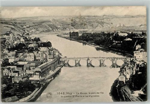 Huy 1916 La Meuse Feldpost WK I 1.Bayer.Landsturm Inf.Bat. 1. Komp.