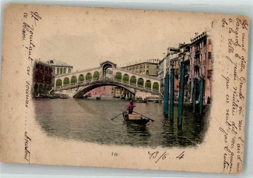 Venezia 1904 Rialtobrücke