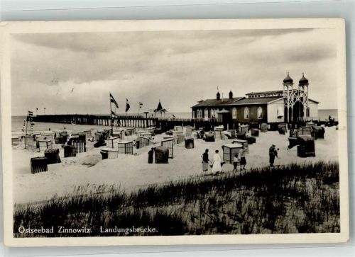 Zinnowitz Strandleben an der Seebrücke