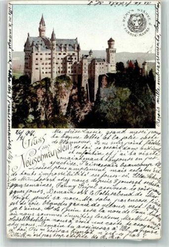 Hohenschwangau 1898 Schloss Neuschwanstein