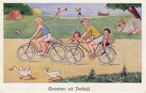 Delfzijl Delfzijl (Niederlande) Leporello Fahrrad I-II