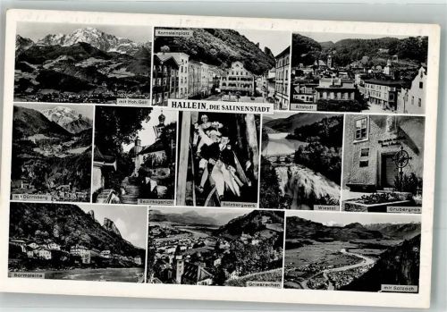 Hallein 1955 Gericht Salzbergwerk Denkmal Grubergrab Nachgebühr