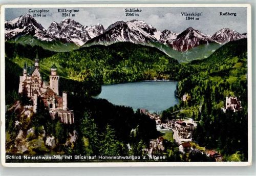 Hohenschwangau Alpsee Schloss Neuschwanstein