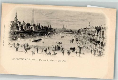 Paris 1900 Ausstellung 1900 la Seine
