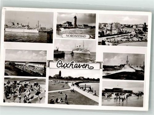 Cuxhaven Leuchtturm Alte Liebe Ozeanliner Hafen St.-Petri-Kirche Strandhaus Döse Seezeichen